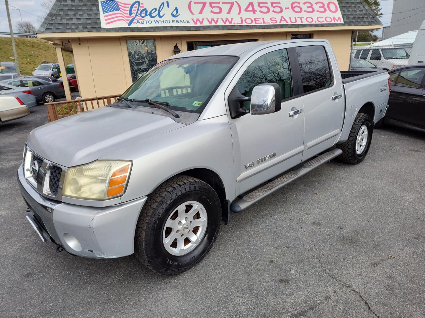 2005 Silver Nissan Titan (1N6BA07B85N) , located at 5700 Curlew Drive, Norfolk, VA, 23502, (757) 455-6330, 36.841885, -76.209412 - Photo#0